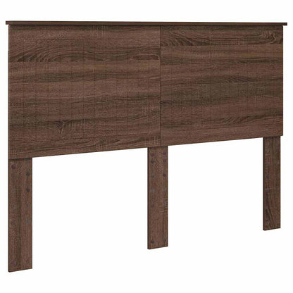 Hoofdbord met hoofdeinde Bruin Eiken 140 cm Bewerkt hout