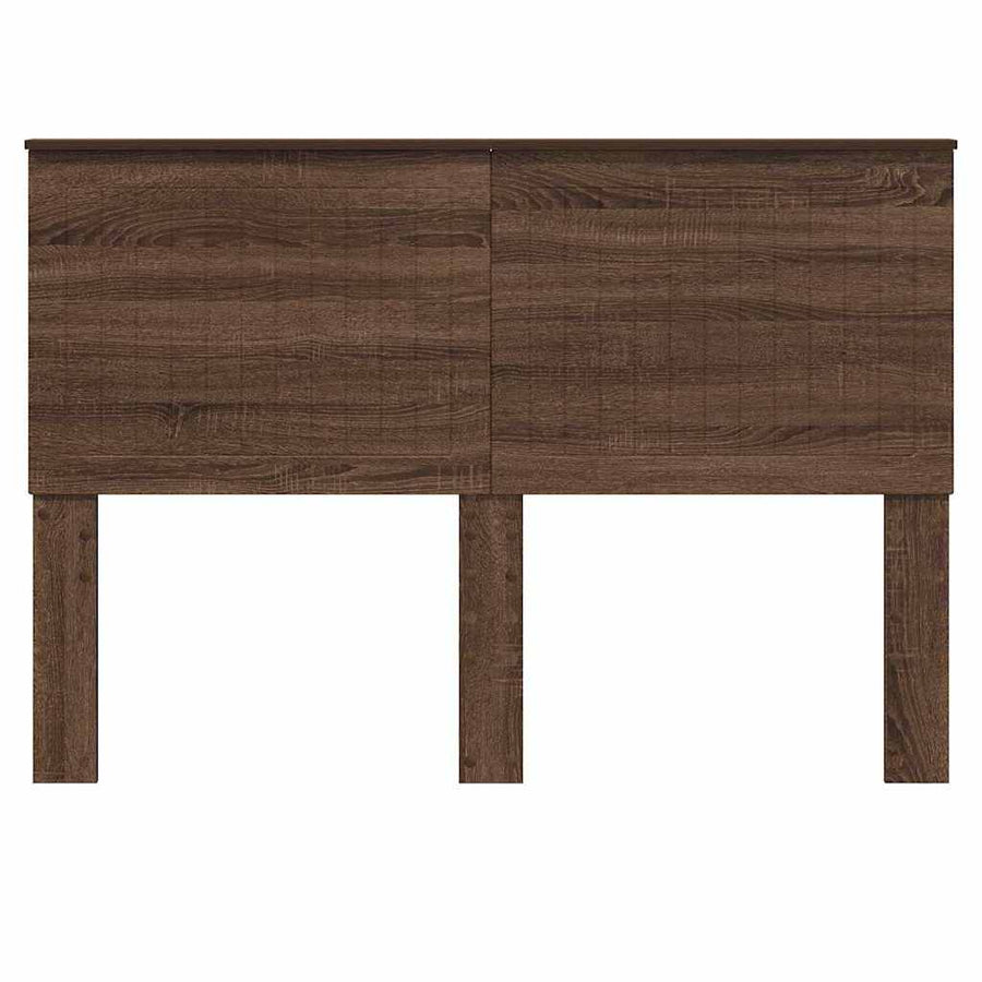 Hoofdbord met hoofdeinde Bruin Eiken 140 cm Bewerkt hout