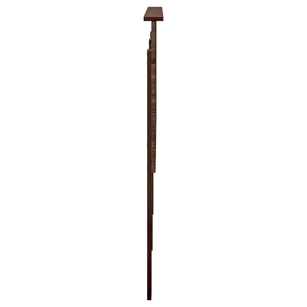 Hoofdbord met hoofdeinde Bruin Eiken 140 cm Bewerkt hout