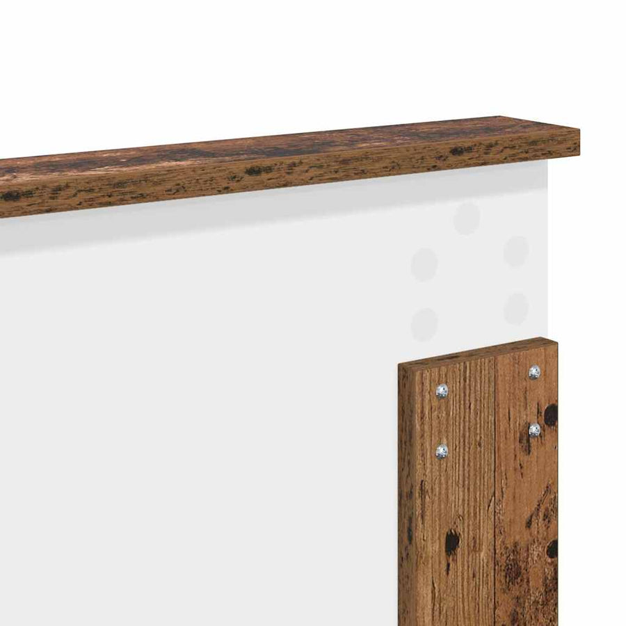 Hoofdbord met hoofdeinde Oud Hout 140 cm Bewerkt hout