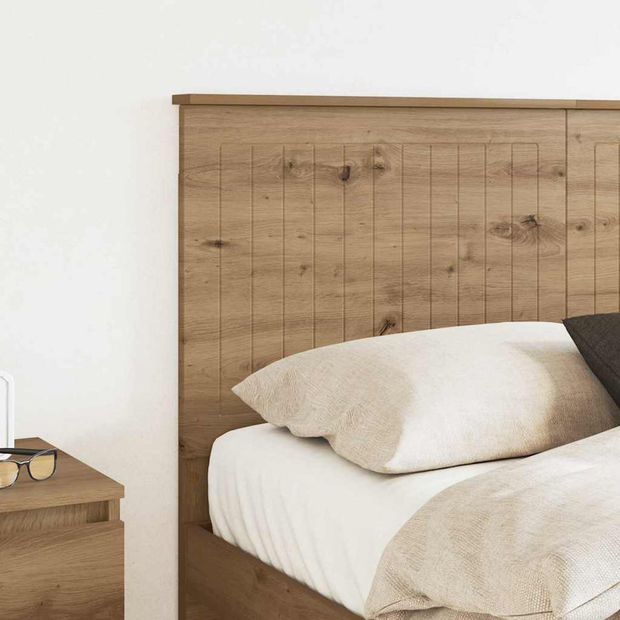 Hoofdbord met hoofdeinde Artisan Eiken 140 cm Bewerkt hout