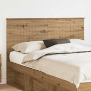 Hoofdbord Artisan eiken 143x7x100 cm bewerkt hout
