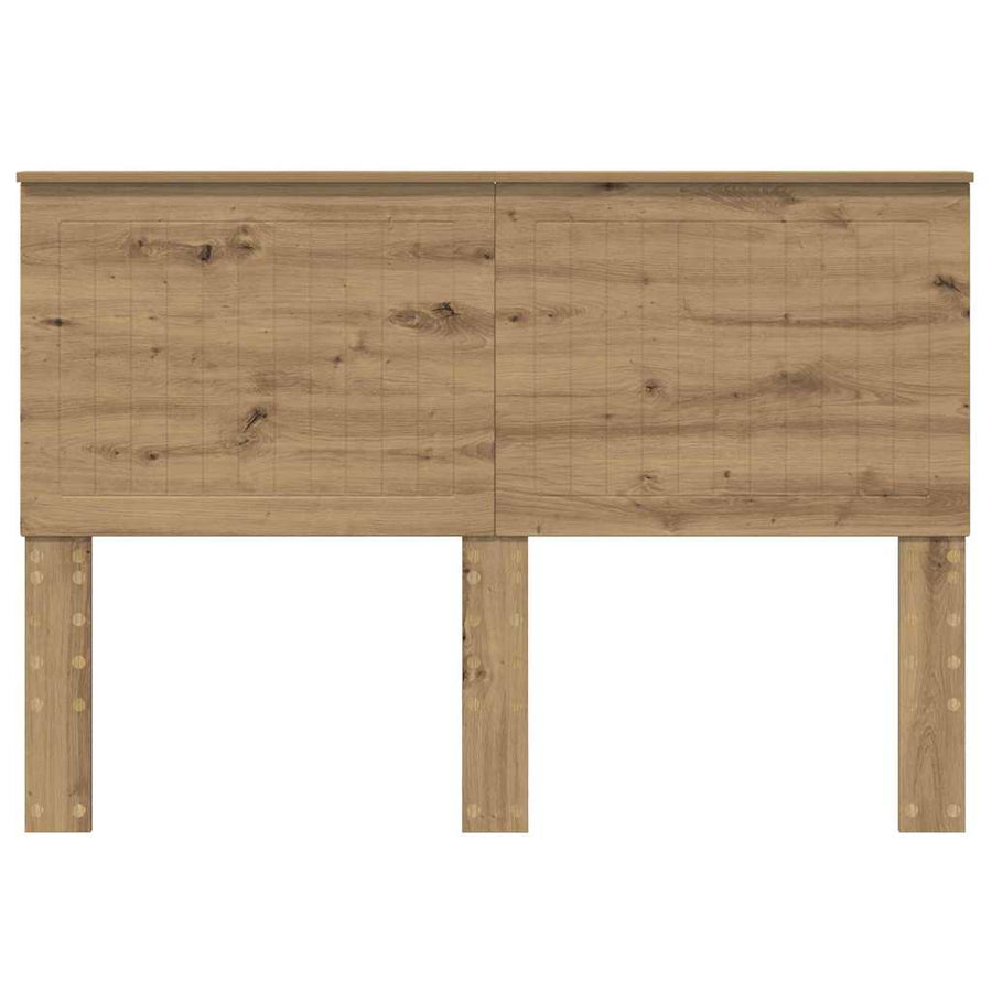 Hoofdbord met hoofdeinde Artisan Eiken 140 cm Bewerkt hout