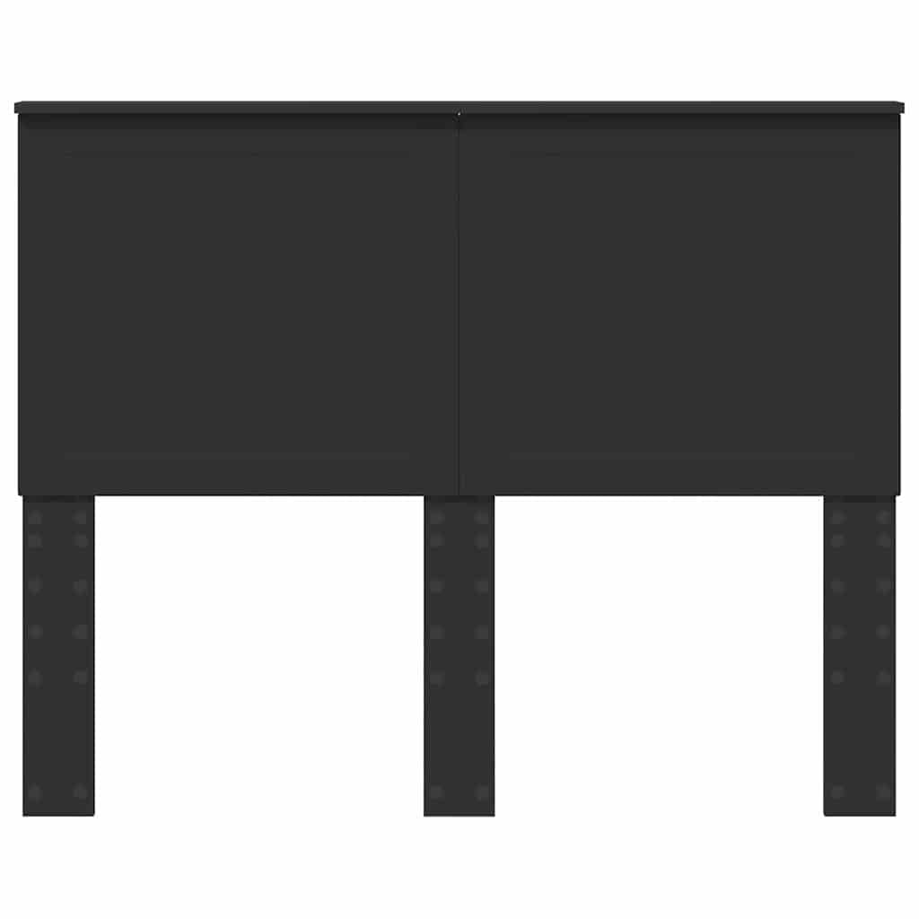 Hoofdbord met hoofdeinde Zwart Eiken 135 cm Bewerkt hout