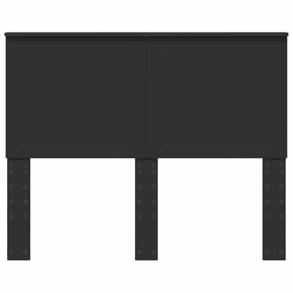 Hoofdbord met hoofdeinde Zwart Eiken 135 cm Bewerkt hout