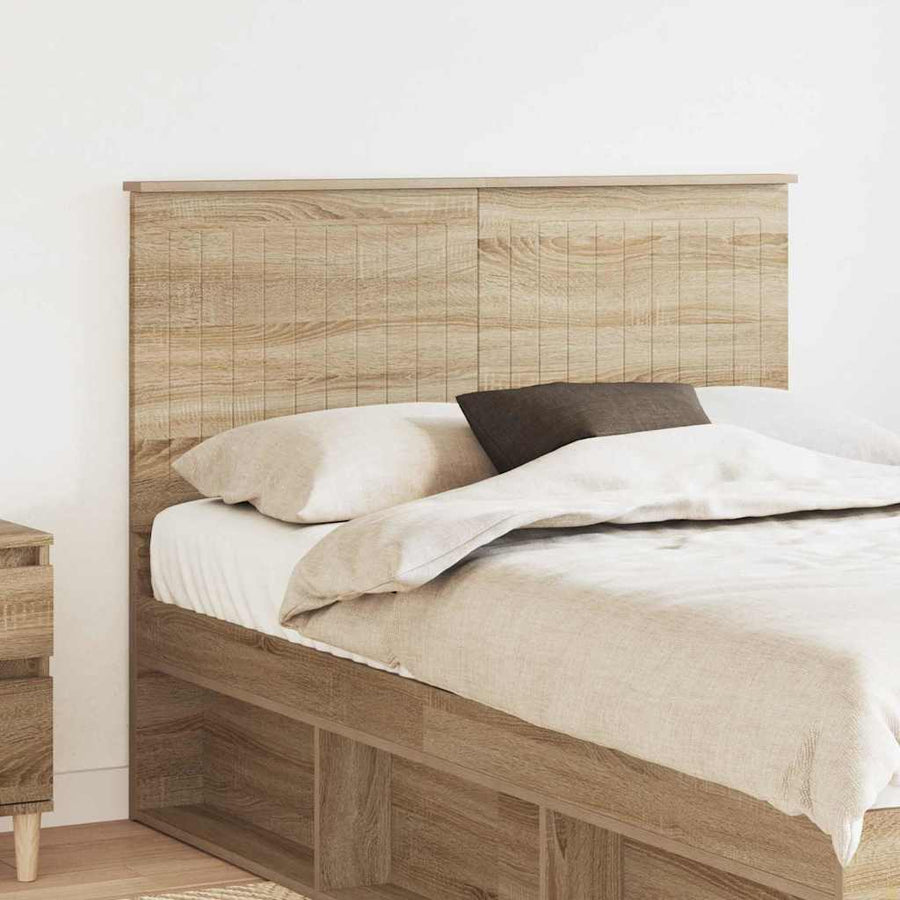 Hoofdbord met hoofdeinde Sonoma Eiken 135 cm Bewerkt hout