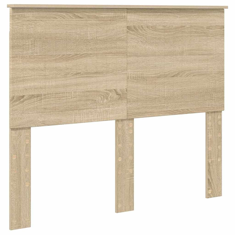 Hoofdbord met hoofdeinde Sonoma Eiken 135 cm Bewerkt hout