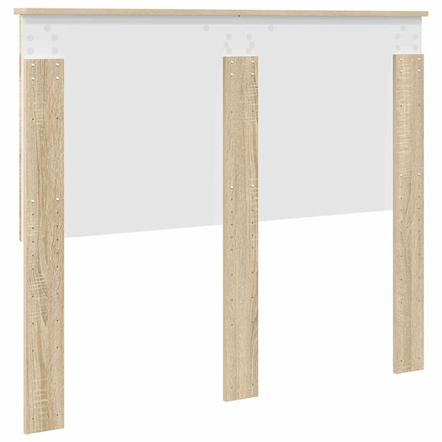 Hoofdbord met hoofdeinde Sonoma Eiken 135 cm Bewerkt hout