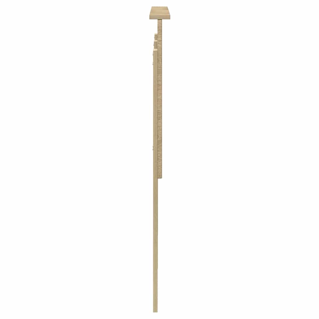 Hoofdbord met hoofdeinde Sonoma Eiken 135 cm Bewerkt hout