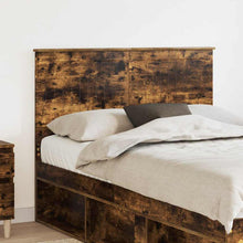 Hoofdbord met hoofdeinde Gerookt eiken 135 cm Bewerkt hout