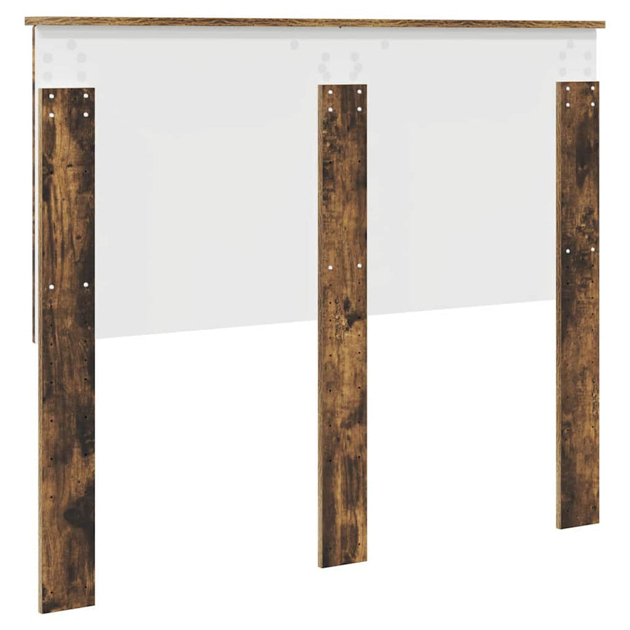 Hoofdbord met hoofdeinde Gerookt eiken 135 cm Bewerkt hout