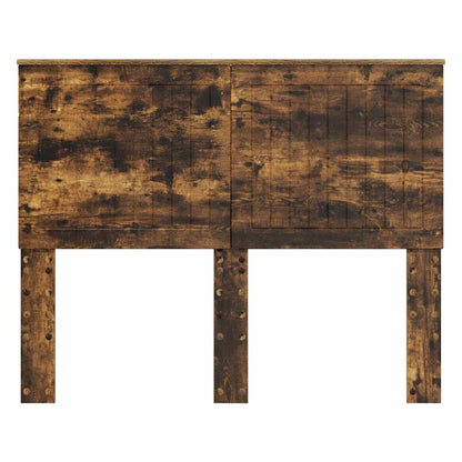 Hoofdbord met hoofdeinde Gerookt eiken 135 cm Bewerkt hout