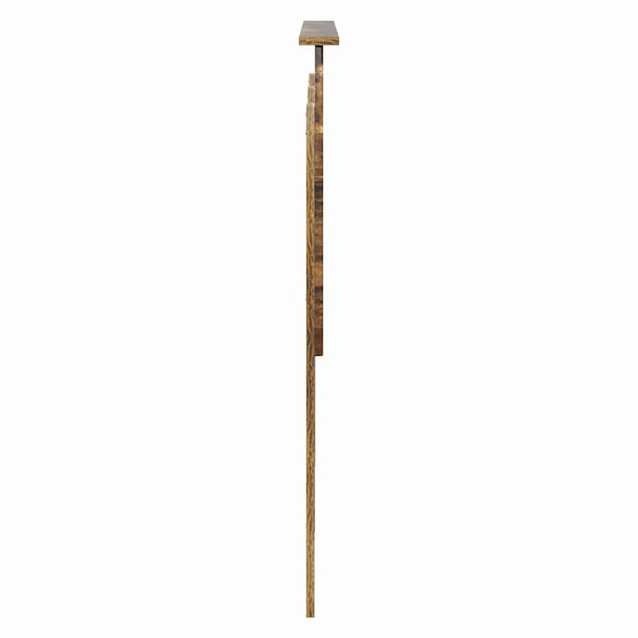 Hoofdbord met hoofdeinde Gerookt eiken 135 cm Bewerkt hout