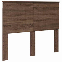 Hoofdbord met hoofdeinde Bruin Eiken 135 cm Bewerkt hout