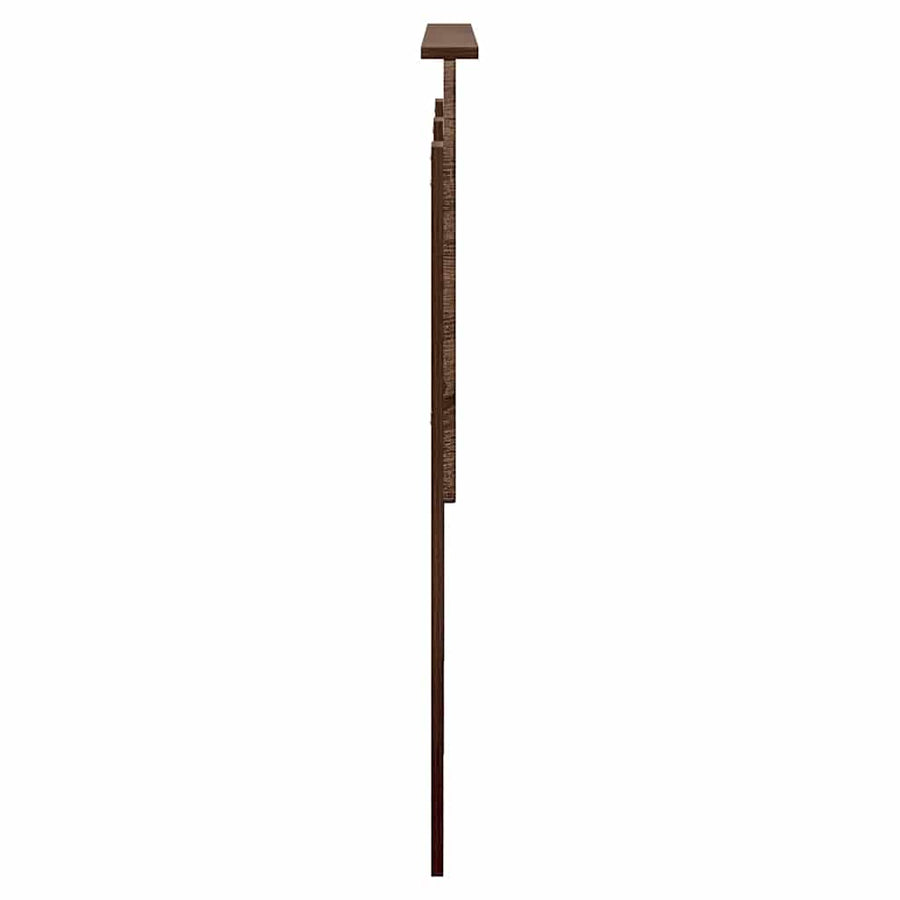 Hoofdbord met hoofdeinde Bruin Eiken 135 cm Bewerkt hout