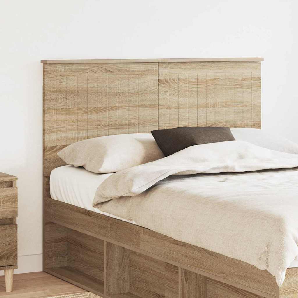 Hoofdbord met hoofdeinde Sonoma Eiken 120 cm Bewerkt hout