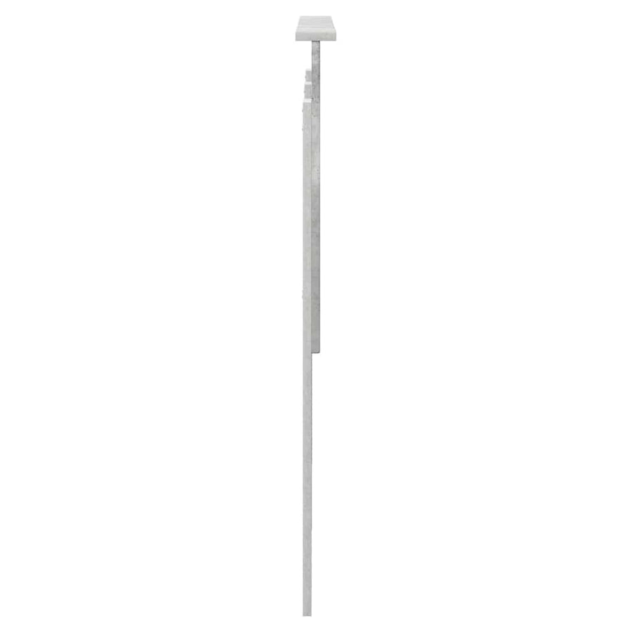 Hoofdbord met hoofdeinde Beton Grijs 120 cm Bewerkt hout
