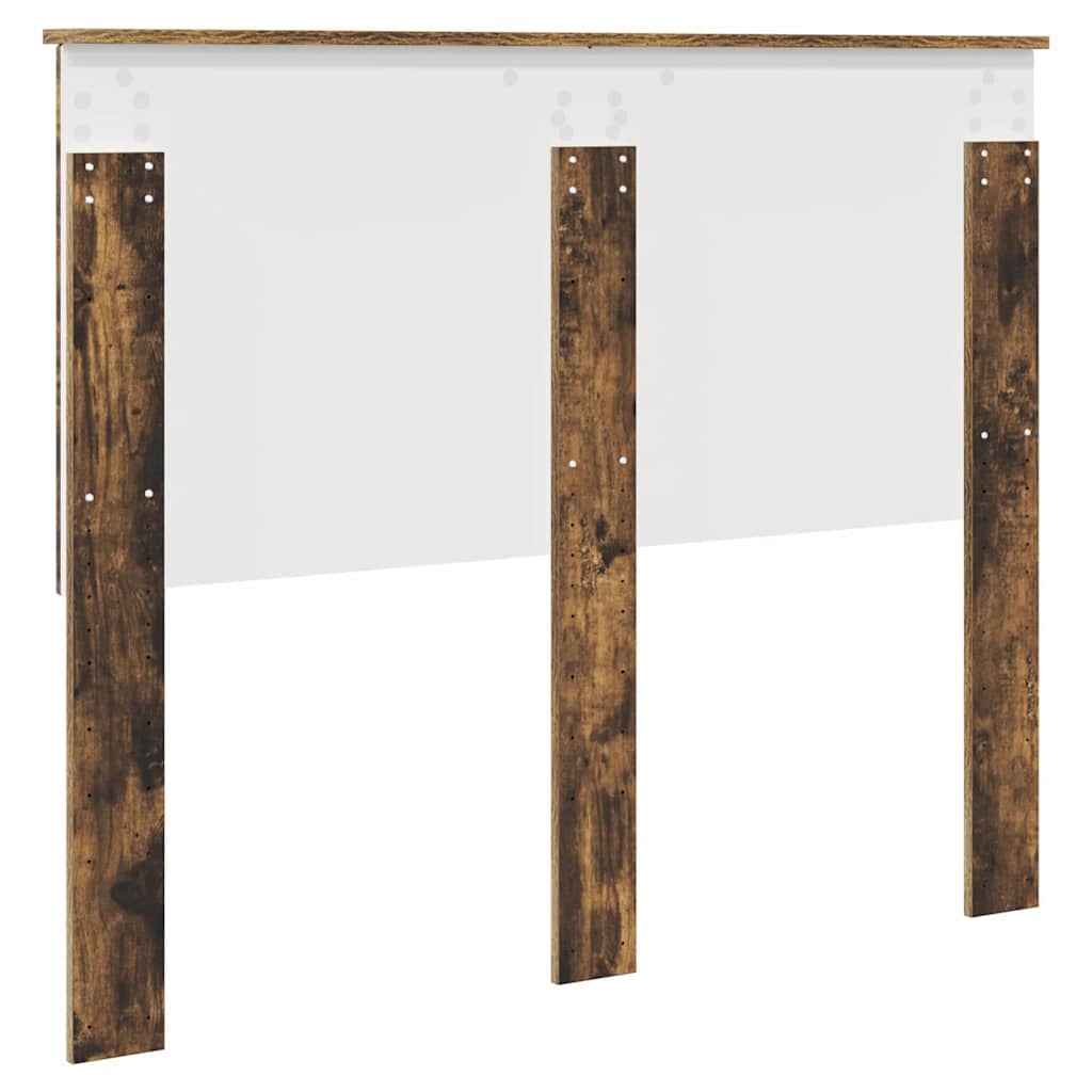 Hoofdbord met hoofdeinde Gerookt eiken 120 cm Bewerkt hout