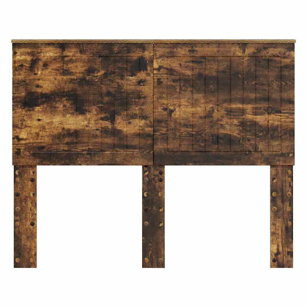 Hoofdbord met hoofdeinde Gerookt eiken 120 cm Bewerkt hout