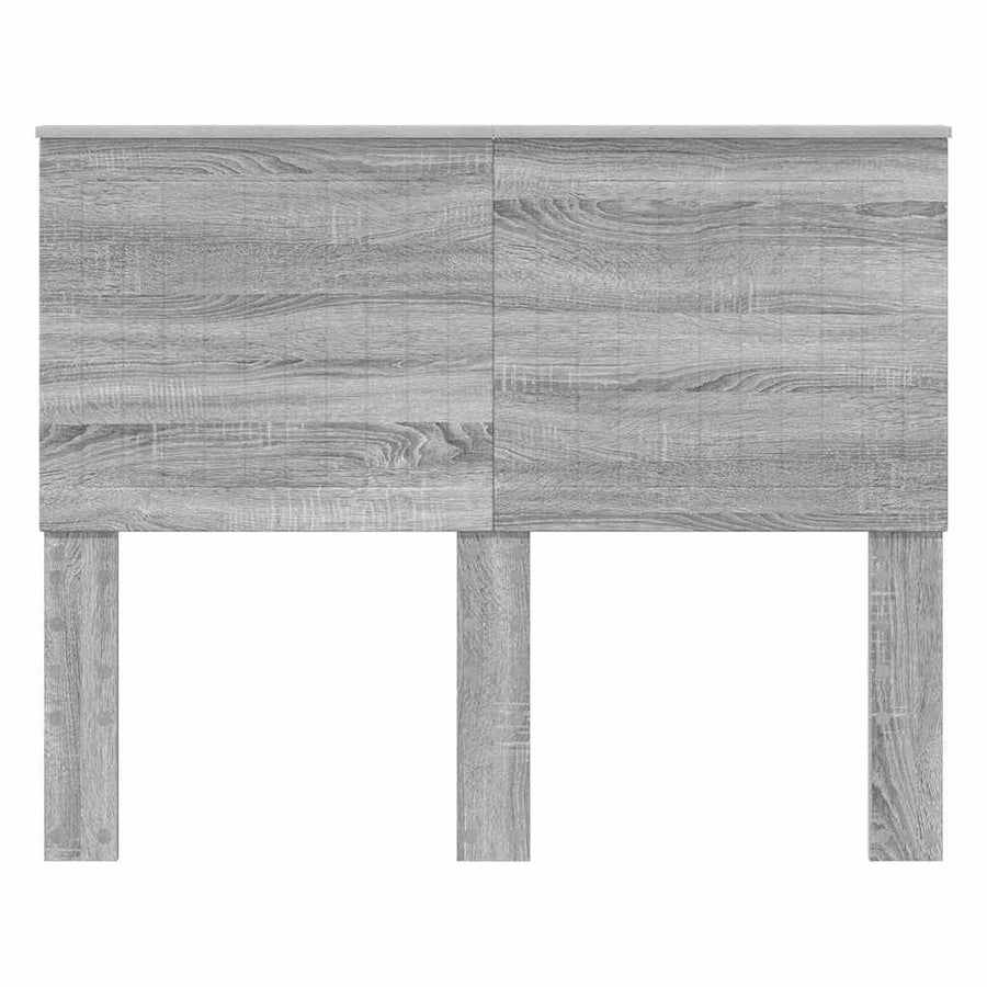 Hoofdbord met hoofdeinde Grijs Sonoma 120 cm Bewerkt hout