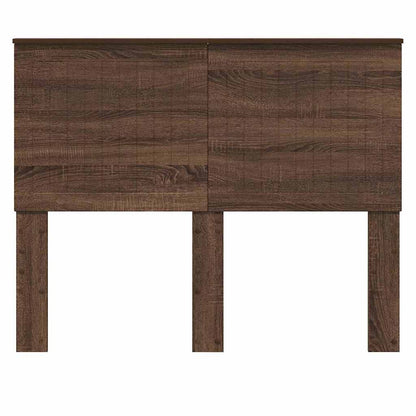 Hoofdbord met hoofdeinde Bruin Eiken 120 cm Bewerkt hout