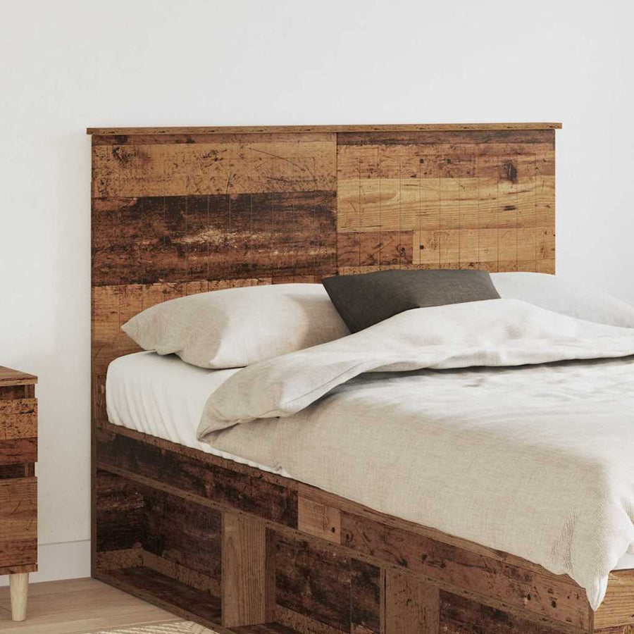 Hoofdbord met hoofdeinde Oud Hout 120 cm Bewerkt hout
