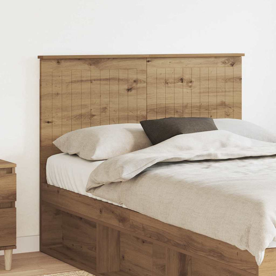 Hoofdbord met hoofdeinde Artisan Eiken 120 cm Bewerkt hout