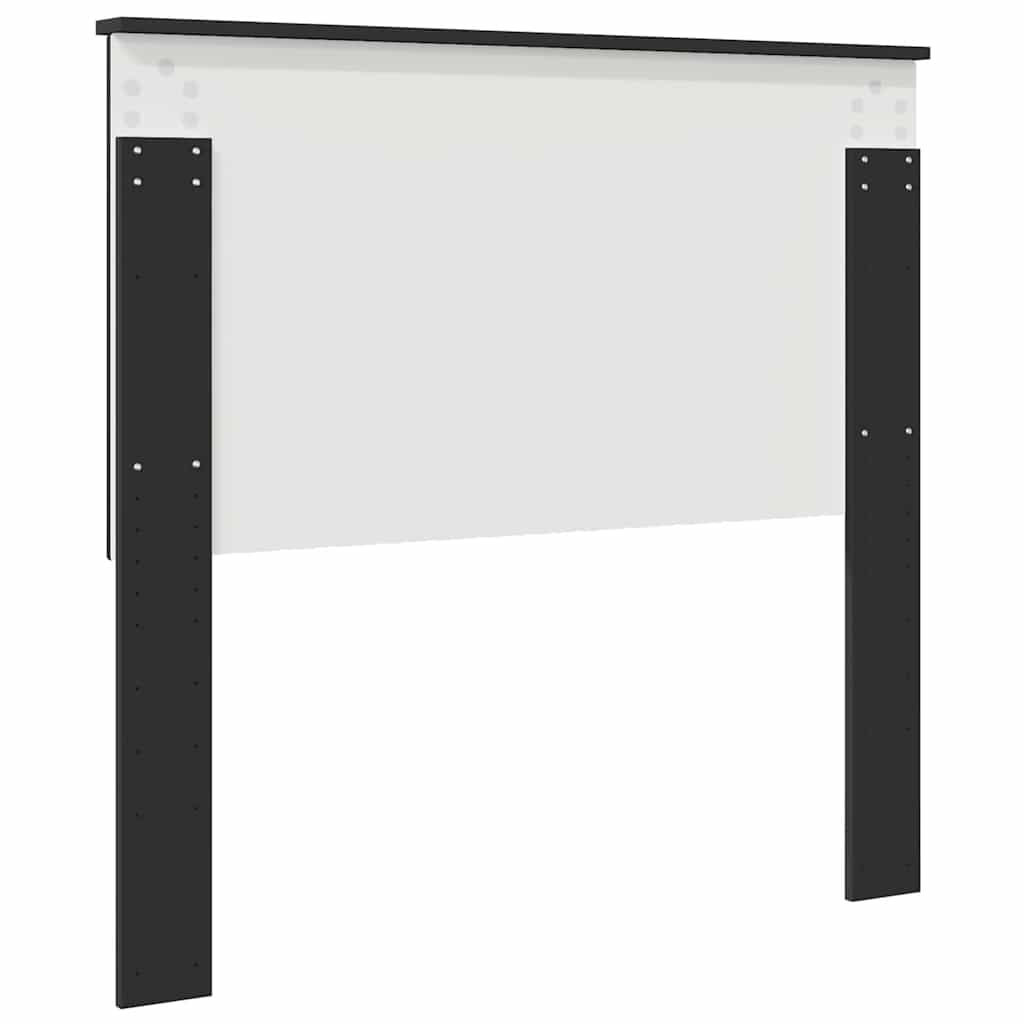 Hoofdbord met hoofdeinde Zwart Eiken 100 cm Bewerkt hout