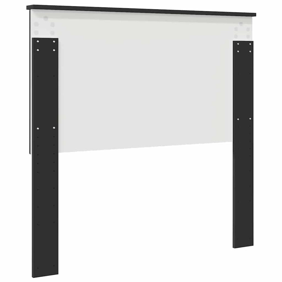 Hoofdbord met hoofdeinde Zwart Eiken 100 cm Bewerkt hout