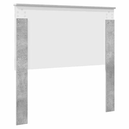 Hoofdbord met hoofdeinde Beton Grijs 100 cm Bewerkt hout