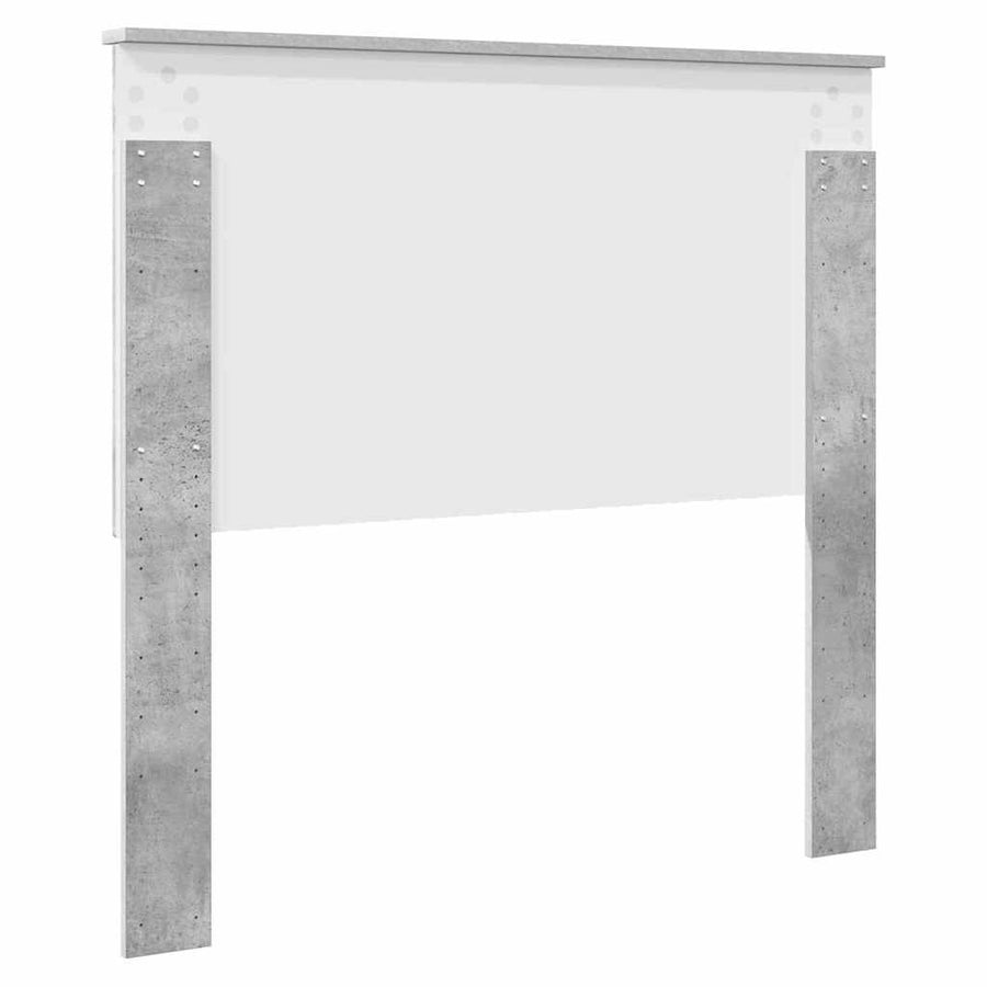 Hoofdbord met hoofdeinde Beton Grijs 100 cm Bewerkt hout