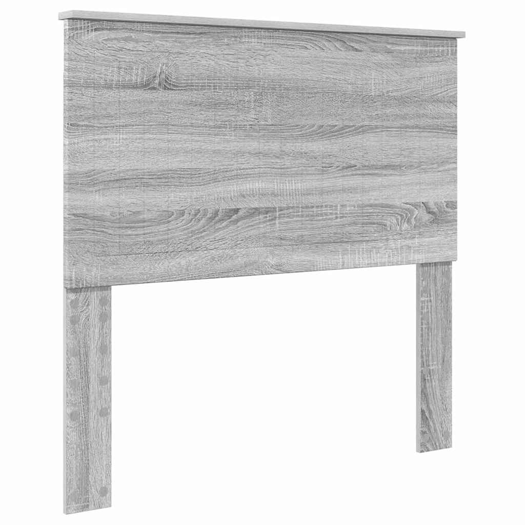 Hoofdbord met hoofdeinde Grijs Sonoma 100 cm Bewerkt hout
