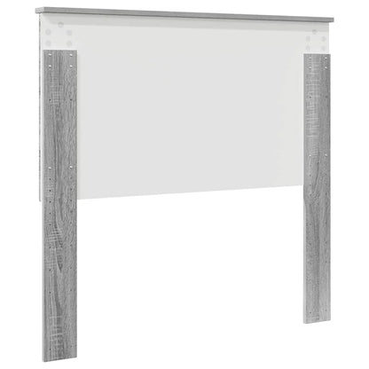 Hoofdbord met hoofdeinde Grijs Sonoma 100 cm Bewerkt hout