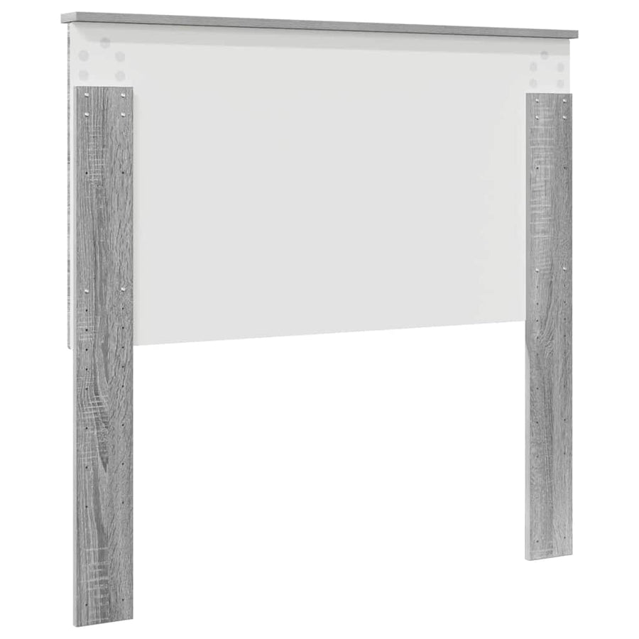 Hoofdbord met hoofdeinde Grijs Sonoma 100 cm Bewerkt hout