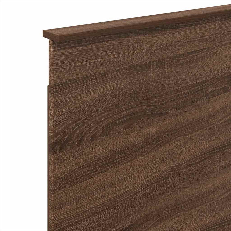 Hoofdbord met hoofdeinde Bruin Eiken 100 cm Bewerkt hout