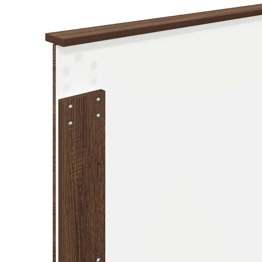 Hoofdbord met hoofdeinde Bruin Eiken 100 cm Bewerkt hout