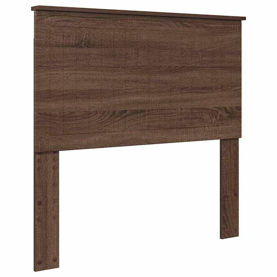 Hoofdbord met hoofdeinde Bruin Eiken 100 cm Bewerkt hout