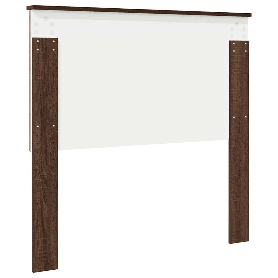 Hoofdbord met hoofdeinde Bruin Eiken 100 cm Bewerkt hout