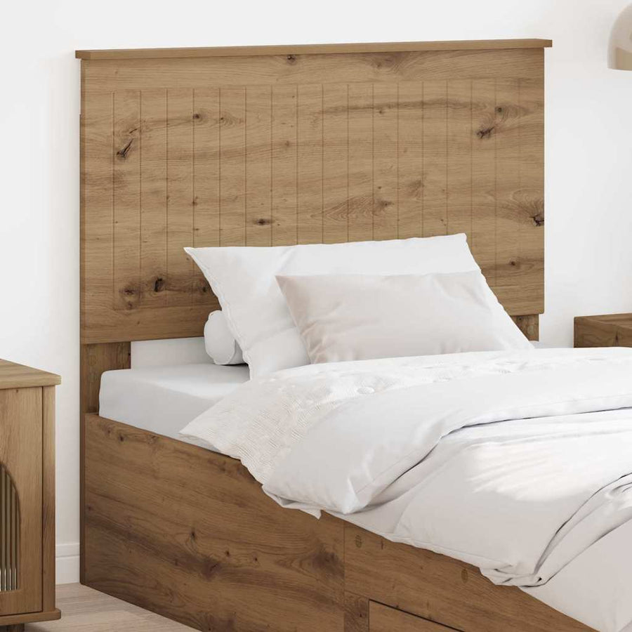 Hoofdbord met hoofdeinde Artisan Eiken 100 cm Bewerkt hout