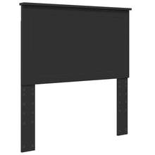 Hoofdbord met hoofdeinde Zwart Eiken 90 cm Bewerkt hout