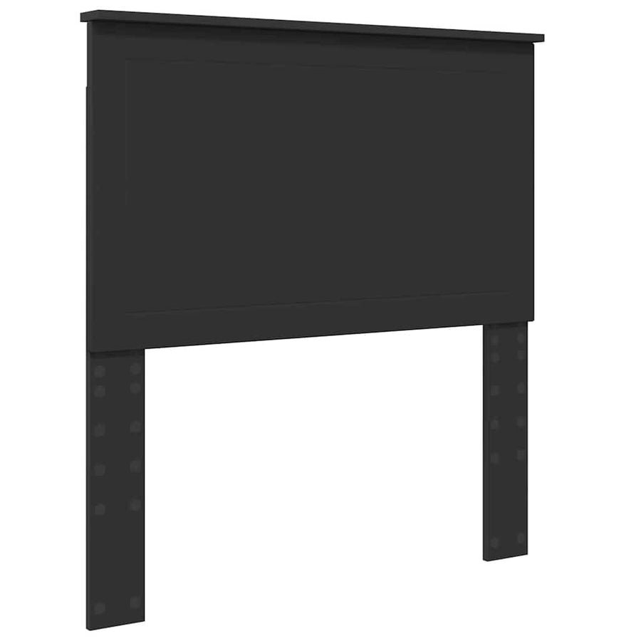 Hoofdbord met hoofdeinde Zwart Eiken 90 cm Bewerkt hout