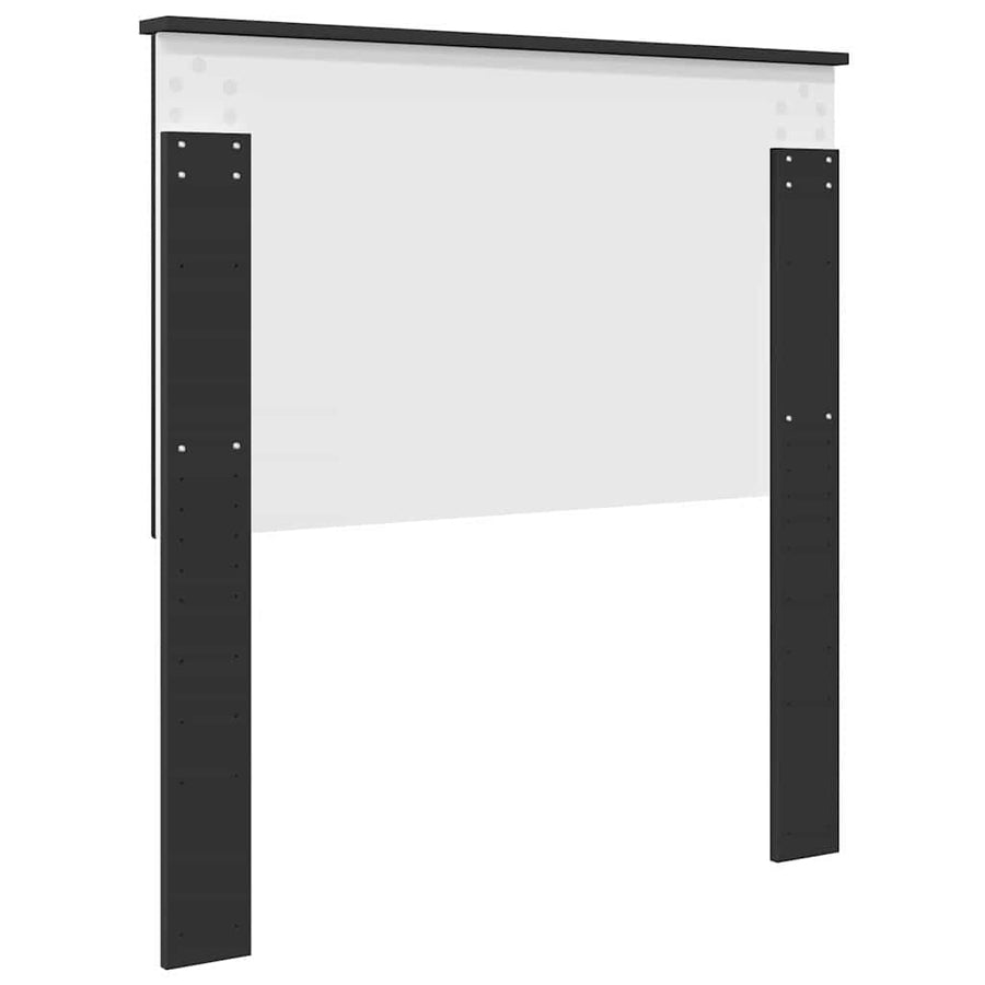 Hoofdbord met hoofdeinde Zwart Eiken 90 cm Bewerkt hout