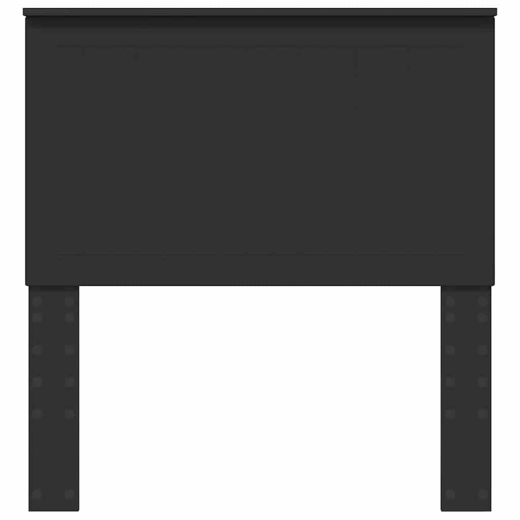 Hoofdbord met hoofdeinde Zwart Eiken 90 cm Bewerkt hout