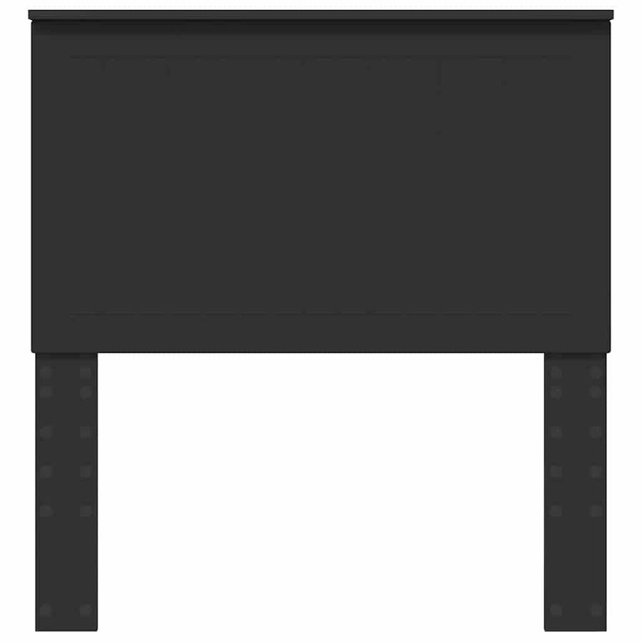 Hoofdbord met hoofdeinde Zwart Eiken 90 cm Bewerkt hout