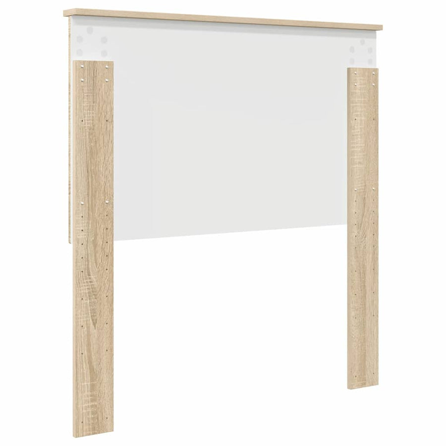 Hoofdbord met hoofdeinde Sonoma Eiken 90 cm Bewerkt hout