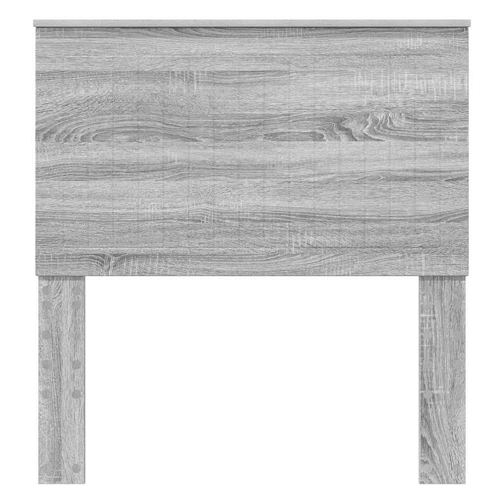 Hoofdbord met hoofdeinde Grijs Sonoma 90 cm Bewerkt hout
