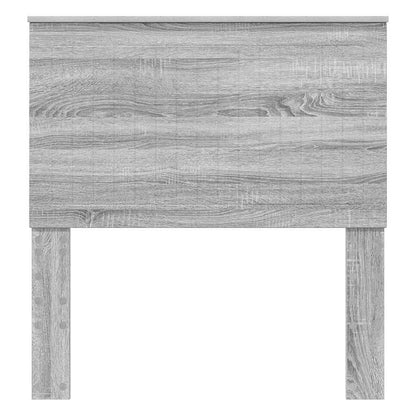 Hoofdbord met hoofdeinde Grijs Sonoma 90 cm Bewerkt hout