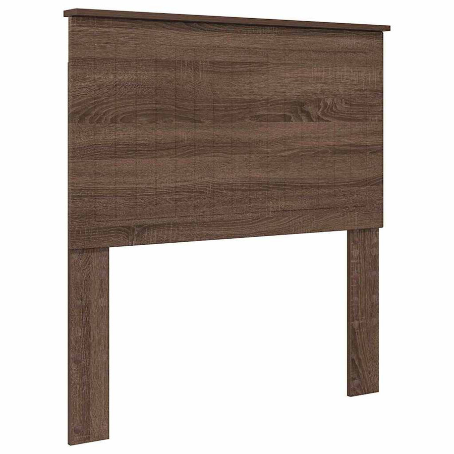 Hoofdbord met hoofdeinde Bruin Eiken 90 cm Bewerkt hout