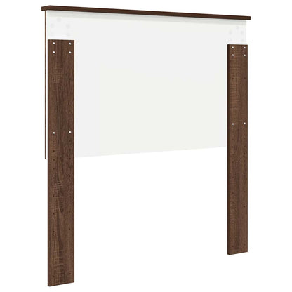 Hoofdbord met hoofdeinde Bruin Eiken 90 cm Bewerkt hout
