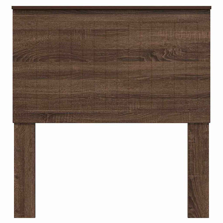 Hoofdbord met hoofdeinde Bruin Eiken 90 cm Bewerkt hout